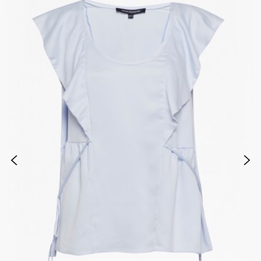 French connection Nia Drape Flute Top